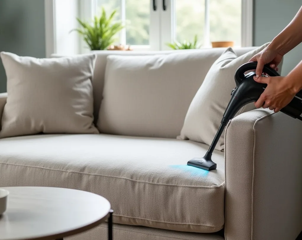 Fabric furniture steam cleaning service